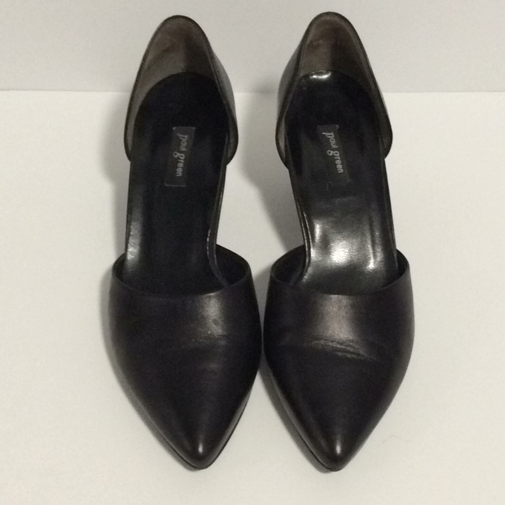 Paul Green Black Low Heels Size 7.5